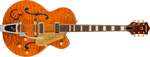 Gretsch G6120TGQM-56 Limited Edition Quilt Classic Chet Atkins® Hollow Body with Bigsby, Roundup Orange Stain Lacquer