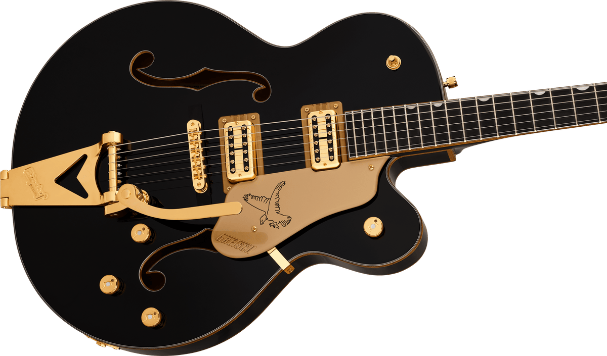 Synchromatic Falcon Hollow Body Single-Cut with Bigsby Black – Gilbert ...