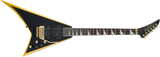 Jackson X Series Rhoads RRX24 Black with Yellow Bevels