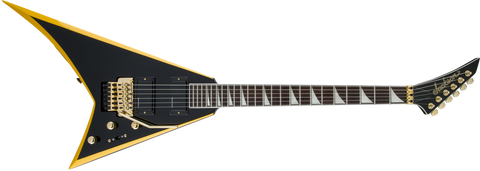 Jackson X Series Rhoads RRX24 Black with Yellow Bevels