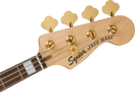 Squier Limited Edition 40th Anniversary Jazz Bass, Gold Edition Olympic White