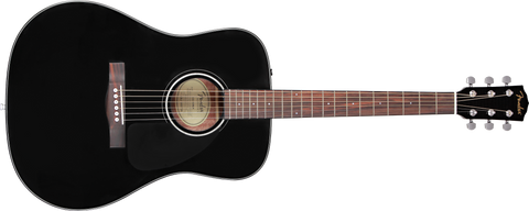Fender CD-60 Dreadnought w/Case, Walnut Fingerboard, Black