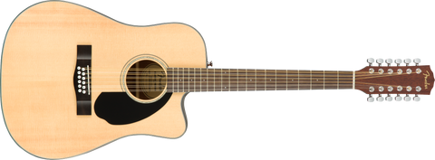 Fender CD-60SCE Dreadnought 12-string, Walnut Fingerboard, Natural