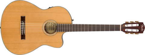 Fender CN-140SCE Nylon Thinline, Natural w/Case