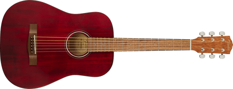 Fender FA-15 3/4 Scale Steel with Gig Bag, Walnut Fingerboard, Red