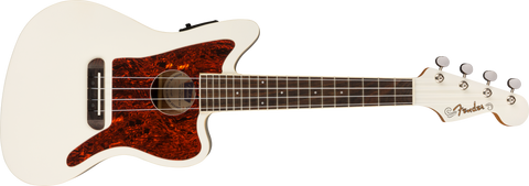 Fullerton Jazzmaster Uke, Olympic White