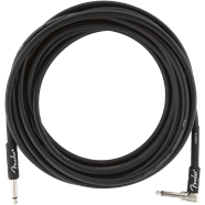 Professional Series Instrument Cable, Straight/Angle, 18.6', Black