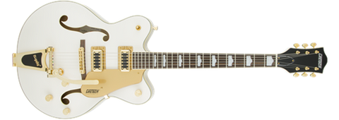Gretsch G5422TG Electromatic Hollow Body Double-Cut with Bigsby and Gold Hardware, Snowcrest White