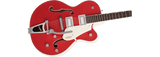 gretsch G5410T Limited Edition Electromatic Tri-Five Hollow Body Single-Cut with Bigsby, Two-Tone Fiesta Red/Vintage White