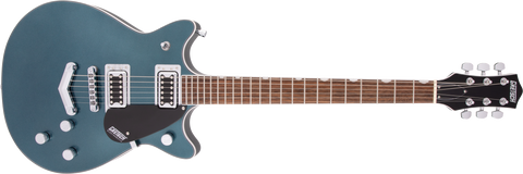 gretsch G5222 Electromatic Double Jet BT with V-Stoptail, Laurel Fingerboard, Jade Grey Metallic