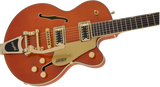 Gretsch G5655TG Electromatic® Center Block Jr. Single-Cut with Bigsby® and Gold Hardware, Laurel Fingerboard, Orange Stain