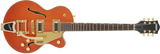 Gretsch G5655TG Electromatic® Center Block Jr. Single-Cut with Bigsby® and Gold Hardware, Laurel Fingerboard, Orange Stain