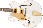 Gretsch G5422GLH Electromatic® Classic Hollow Body Double-Cut with Gold Hardware, Left-Handed, Laurel Fingerboard, Snowcrest White