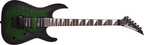 Jackson JS Series Dinky Arch Top JS32Q DKA, Amaranth Fingerboard, Transparent Green Burst
