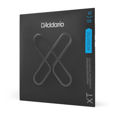 D'Addario XT Phosphor Bronze Acoustic Guitar Strings - Light 12-53 xtapb1253