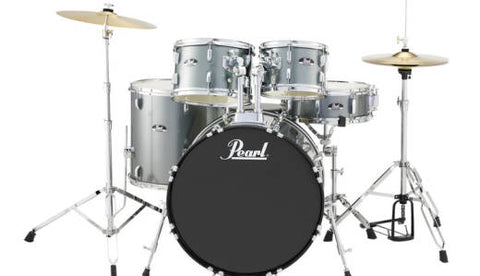 Pearl Roadshow 5pc Kit (22,10,12,16,SD) w/Hardware & Cymbals-Charcoal